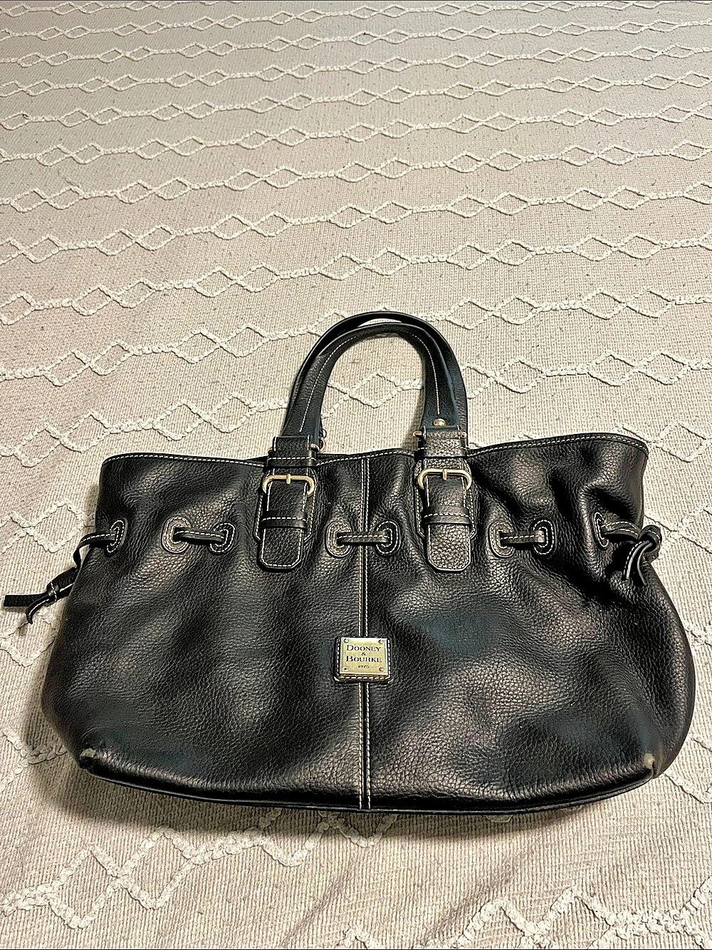 Dooney & Bourke Black Leather Tote Bag